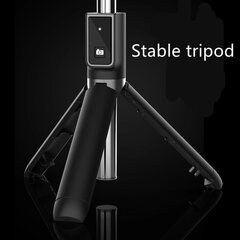 Selfie Stick MINI - with detachable bluetooth remote control and tripod - P40 BLACK цена и информация | Моноподы для селфи («Selfie sticks») | kaup24.ee