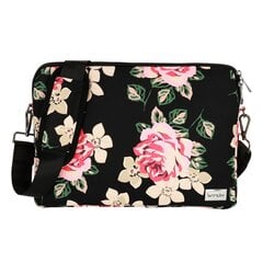 Wonder Sleeve Laptop 15-16 inches black and roses POK042644 цена и информация | Компьютерные сумки | kaup24.ee