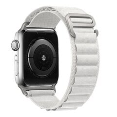 Nylon loop for Apple Watch 42|44|45|49 design 2 white цена и информация | Аксессуары для смарт-часов и браслетов | kaup24.ee