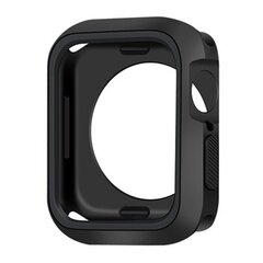 Case for Apple Watch 45mm Silicone black цена и информация | Аксессуары для смарт-часов и браслетов | kaup24.ee