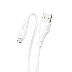 Borofone Cable BX18 Optimal - USB na Micro USB - 2 metres white цена и информация | Кабели для телефонов | kaup24.ee