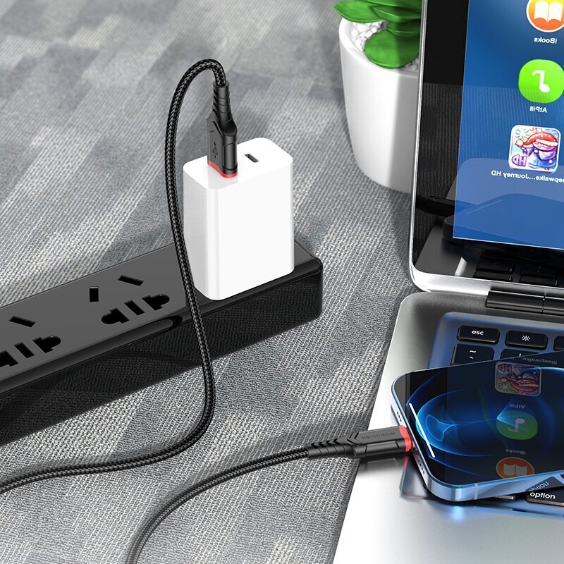 Borofone, USB, Lightning hind ja info | Mobiiltelefonide kaablid | kaup24.ee