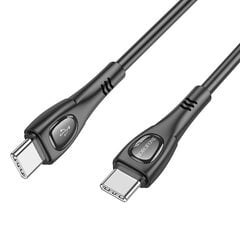 Borofone Cable BX98 Superior - Type C to Type C - PD 60W 3A 1 metre black цена и информация | Кабели для телефонов | kaup24.ee