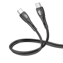 Borofone Cable BX98 Superior - Type C to Type C - PD 60W 3A 1 metre black цена и информация | Кабели для телефонов | kaup24.ee