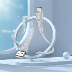 Borofone Cable BX98 Superior - USB to Typ C - 3A 1 metre grey цена и информация | Кабели для телефонов | kaup24.ee