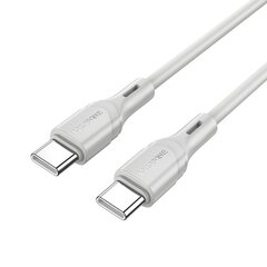 Borofone Cable BX99 Method - Type C to Typ C - 60W 3A 1 metre grey цена и информация | Кабели для телефонов | kaup24.ee