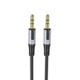 Borofone Cable BL19 Creator 2 in 1 - jack 3,5mm male to 2xjack 3,5mm female - 15 cm black