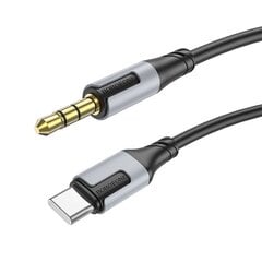 Аудиокабель Borofone BL19 USB-C to 3.5mm черный цена и информация | Адаптеры и USB-hub | kaup24.ee