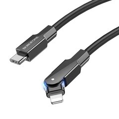 Borofone Cable BU41 Kelly - USB to Type C - 3A 1,2 metres black цена и информация | Кабели для телефонов | kaup24.ee