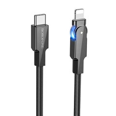 Borofone Cable BU41 Kelly - USB to Type C - 3A 1,2 metres black цена и информация | Borofone 43757-uniw | kaup24.ee