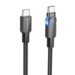 Borofone Cable BU41 Kelly - USB to Type C - 3A 1,2 metres black цена и информация | Borofone 43757-uniw | kaup24.ee