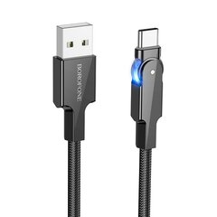 Borofone Cable BU41 Kelly - USB to Type C - 3A 1,2 metres black цена и информация | Кабели для телефонов | kaup24.ee