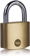 Yale metallist aasaga messingist tabalukk, 40 mm hind ja info | Lukud | kaup24.ee