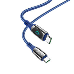 Hoco S51 USB-C to USB-C LED ekraan 100W 1,2 m цена и информация | Borofone 43757-uniw | kaup24.ee