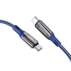 Hoco S51 USB-C to USB-C LED ekraan 100W 1,2 m hind ja info | Mobiiltelefonide kaablid | kaup24.ee