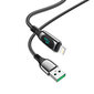 Hoco S51 USB-A to Lightning LED ekraan 10W 1,2m цена и информация | Mobiiltelefonide kaablid | kaup24.ee
