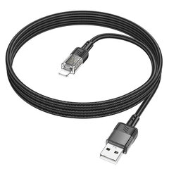 Hoco U129 USB-A to Lightning, läbipaistev hind ja info | Mobiiltelefonide kaablid | kaup24.ee