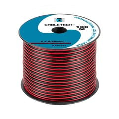 акустический кабель cca 0,20 мм черный/красный цена и информация | Кабели и провода | kaup24.ee