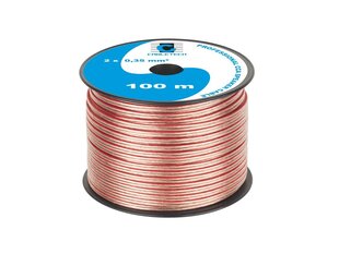 акустический кабель cca 0,35 мм черный/красный цена и информация | Кабели и провода | kaup24.ee