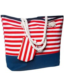 Мега большая пляжная сумка-шоппер в полоску цена и информация | Женские сумки | kaup24.ee