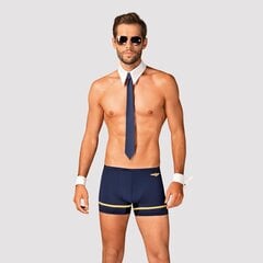 Сексуальный костюм Pilotman by Obsessive, Синий цвет, S/M цена и информация | Сексуальное бельё для мужчин | kaup24.ee