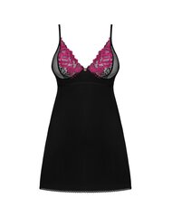 Ночнушка Obsessive Rosenty Chemise, черный цвет, M/L цена и информация | Сексуальное женское белье | kaup24.ee