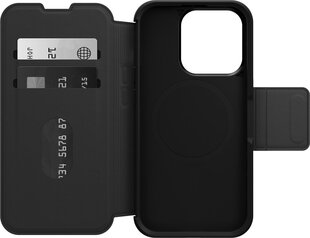 Otterbox kaitsekest Strada MagSafe Wallet, iPhone 15 Pro, must hind ja info | Telefoni kaaned, ümbrised | kaup24.ee