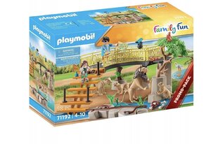 71192 PLAYMOBIL® Family Fun, Львы в вольере на открытом воздухе цена и информация | Конструкторы и кубики | kaup24.ee