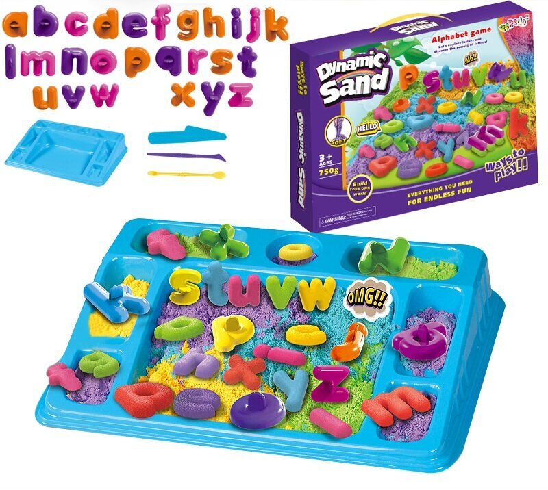 Kineetiline liiv Alphabet Game цена и информация | Arendavad mänguasjad | kaup24.ee