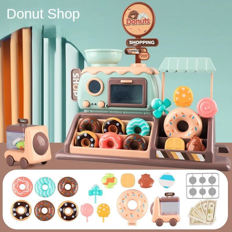 Laste mängukomplekt Donuts Shoping hind ja info | Tüdrukute mänguasjad | kaup24.ee