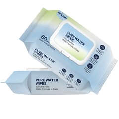 детские салфетки - nicekids purewater, 1х80 шт. цена и информация | Косметика для мам и детей | kaup24.ee