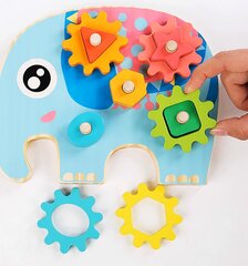 деревянные блоки - игрушка слон цена и информация | Игрушки для малышей | kaup24.ee