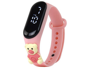 часы с сенсорным экраном - мишка тедди, светло-розовый цена и информация | Смарт-часы (smartwatch) | kaup24.ee