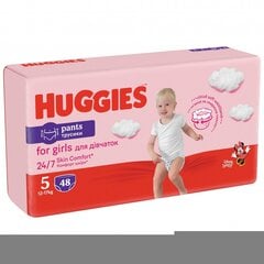 Huggies püksmähkmed tüdrukutele 5 (12-17 kg) 48 tk hind ja info | Mähkmed | kaup24.ee