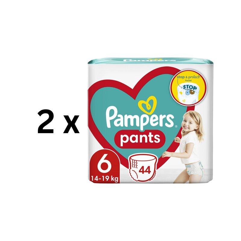 Pampers püksmähmked Jumbo Pack S6 44 tk x 2 tk hind ja info | Mähkmed | kaup24.ee