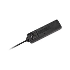 "rebel" черный удлинитель с выключателем и 3 розетками - 3 м (1,5 мм) цена и информация | Удлинители | kaup24.ee