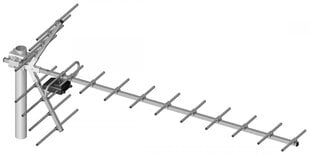 направленная телевизионная антенна 21-60 "яга" 19 элементов без симметрирующего устройства тем цена и информация | TV - антенны | kaup24.ee