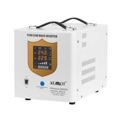 инвертор kemot ups prosinus-2600/24 чистая синусоида с функцией зарядки 24v 230v 2600va/1800w цена и информация | Источники бесперебойного питания (UPS) | kaup24.ee