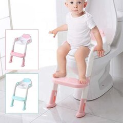 Сиденье для туалета со ступенькой, розовое цена и информация | Детские горшки | kaup24.ee