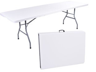 Раскладной обеденный стол - Impro, 240 см, белый цена и информация | Садовые столы и столики | kaup24.ee