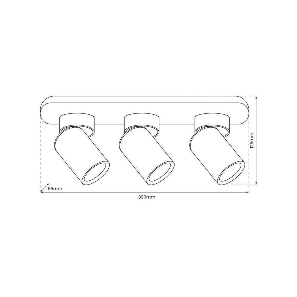 Laevalgusti, 230v/50hz, must цена и информация | Laelambid | kaup24.ee