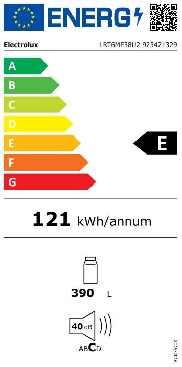 Electrolux LRT6ME38U2 цена и информация | Külmkapid | kaup24.ee