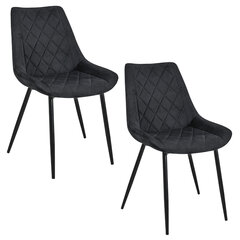 2 tooli Akord SJ.0488, must hind ja info | Söögilaua toolid, köögitoolid | kaup24.ee