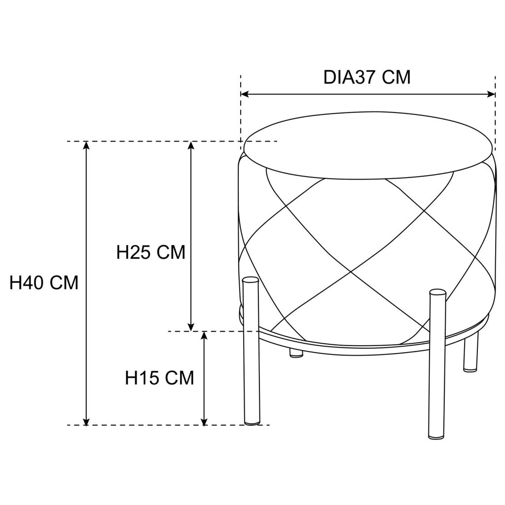 Pouf Akord Savana, roheline hind ja info | Kott-toolid, tumbad, järid | kaup24.ee