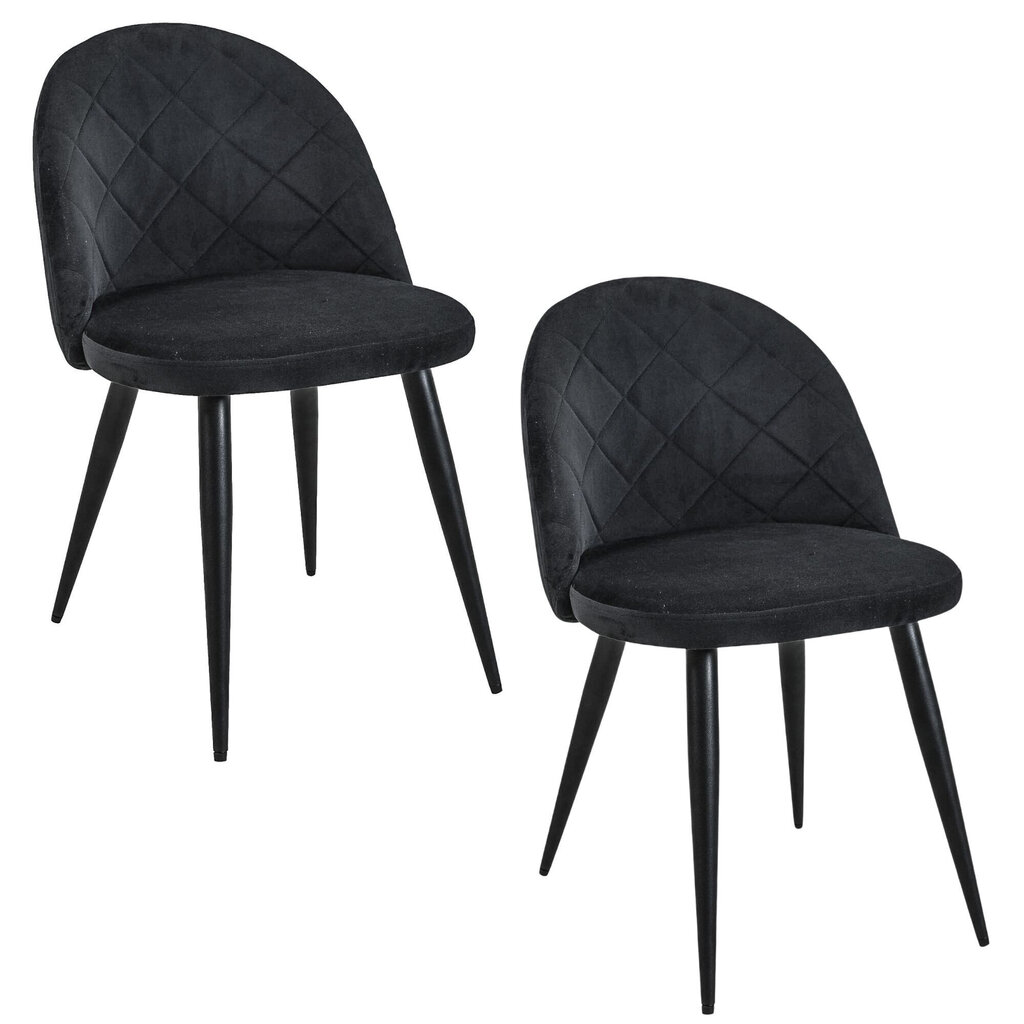 2 tooli Akord SJ.077, musta värvi hind ja info | Söögitoolid, baaritoolid | kaup24.ee