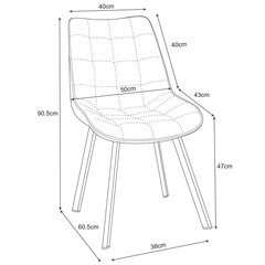 2 tooli Akord SJ.22, roheline, komplekt Akord SJ.22 hind ja info | Söögilaua toolid, köögitoolid | kaup24.ee