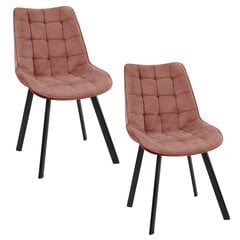 комплект из 2 стульев Akord SJ.22, розовый цена и информация | Стулья для кухни и столовой | kaup24.ee