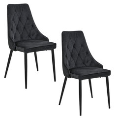 2 tooli Akord SJ.054, musta värvi hind ja info | Söögitoolid, baaritoolid | kaup24.ee