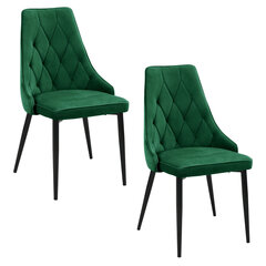комплект из 2 стульев Akord SJ.054, зеленый цена и информация | Стулья для кухни и столовой | kaup24.ee