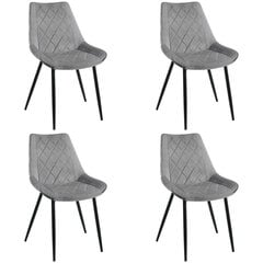 4 tooli Akord SJ.0488, hall, komplekt Akord SJ.0488 hind ja info | Söögilaua toolid, köögitoolid | kaup24.ee